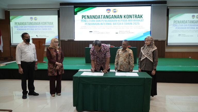 LPPM UPGRIS Gelar Penandatanganan Kontrak Penelitian-Pengabdian Batch 2